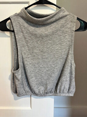 alo Gray Knit Tank Top Like New
